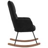 vidaXL Rocking Chair Black Velvet