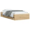 vidaXL Bed Frame with Drawers without Mattress Sonoma Oak 90x200 cm
