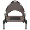 vidaXL Dog Bed Folding Manual Brown 76 x 62 x 70.5 cm Steel