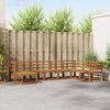 vidaXL Outdoor Sofa Set 8 pcs Natural Solid Acacia Wood