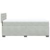 vidaXL Box Spring Bed with Mattress Light Grey 80x200 cm Velvet