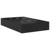 vidaXL Storage Bed Frame Black Oak 120 x 190 cm Engineered Wood