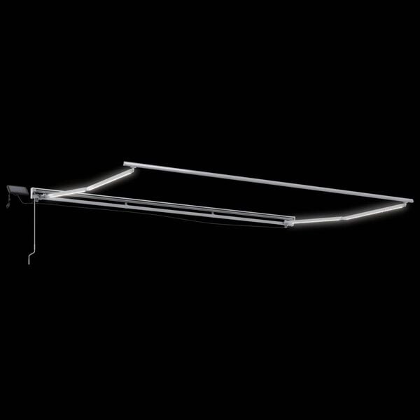 vidaXL White 4 x 2 m Polyester with PU coating