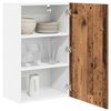 vidaXL Hanging Cabinet with Storage Old Wood and White 50 x 31 x 80 cm