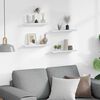 vidaXL Wall Shelves 4 pcs High Gloss White 40x9x3 cm