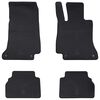 vidaXL Car Mat 4 pcs Black Rubber