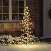 vidaXL Christmas Tree with 160 LEDs Warm White 150 cm Rattan