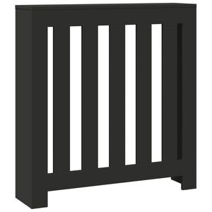 vidaXL Radiator Cover Black 78 x 20 x 82 cm Engineered Wood