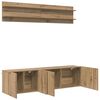 vidaXL TV Units Wall-mounted 6 pcs Artisan oak Engineered wood