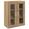 vidaXL Hanging Wall Cabinet Artisian Oak 69,5x34x90 cm