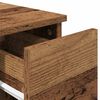 vidaXL Bedside Cabinets with Drawer 2 pcs Old Wood 20x36x60 cm