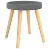 vidaXL Side Table | Grey | Engineered Wood and Solid Pine | Small | Durable