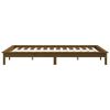 vidaXL Bed Frame without Mattress Honey Brown 140x190 cm Solid Wood