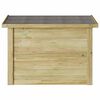 vidaXL Storage Box Natural 80 x 44.5 x 57.5 cm Impregnated Pine Wood