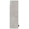vidaXL Wall-mounted Bathroom Cabinet Concrete Grey 32x20x67 cm