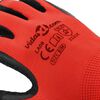 vidaXL Work Gloves 24 pcs Red and Black 8 / M Latex Coating