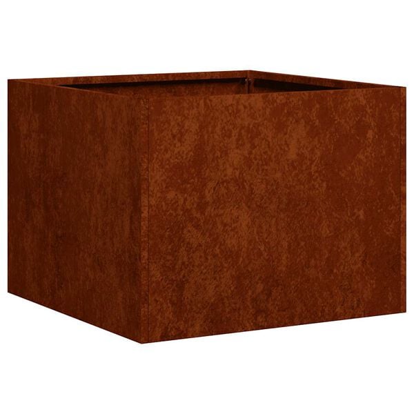 vidaXL Planter Rusty 40x40x30 cm Weathering Steel