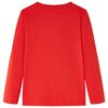 Kids' T-shirt with Long Sleeves Red 104