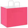 vidaXL Paper Bags 50 pcs with Handles Pink 32x22x24 cm