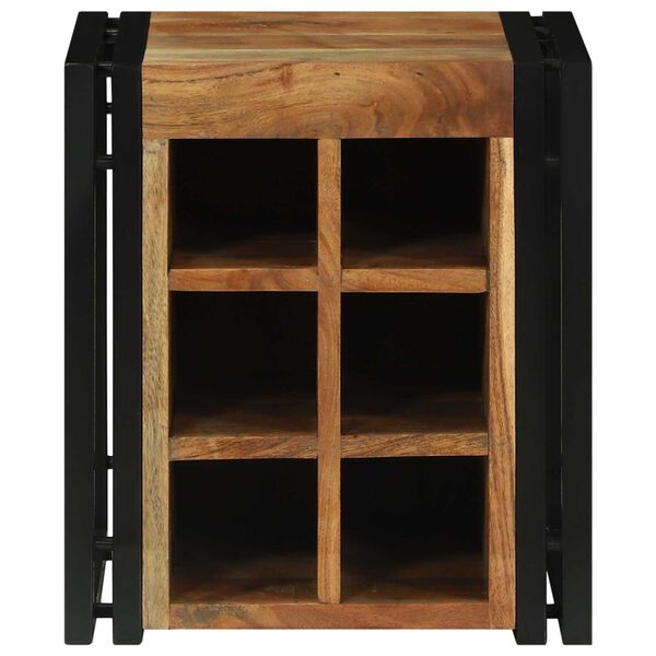 vidaXL Wine Rack Brown 34.5 x 35 x 39 cm Solid Acacia wood