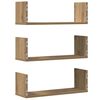 vidaXL Wall Shelves 3 pcs Artisian Oak 58x18x18 cm Engineered Wood