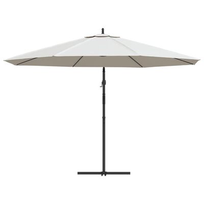 vidaXL Cantilever Umbrella 3.5 m Sand White
