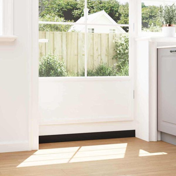 vidaXL Screw-on Door Brush Seals 2 pcs White 100 cm Aluminium Alloy