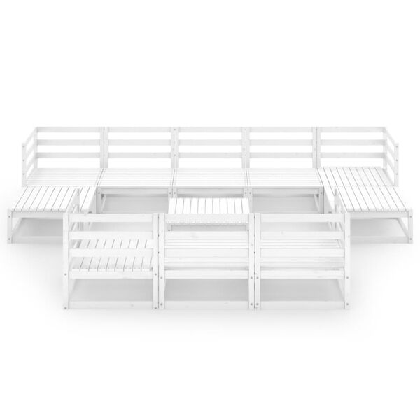 vidaXL 11 Piece Garden Lounge Set Solid Pinewood