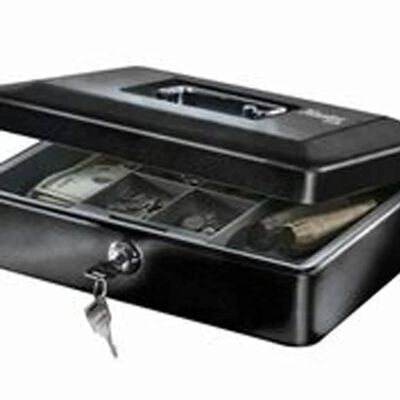 Master Lock CB-12ML Medium Cash Box with Tray