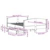 vidaXL Bed Frame without Mattress White 140x200 cm Solid Wood Pine