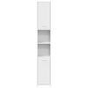vidaXL Bathroom Cabinet White 30x30x183.5 cm Engineered Wood