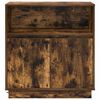 vidaXL LED Sideboard Smoked Oak 71 x 34.5 x 75 cm Engineered Wood