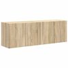 vidaXL TV Wall Cabinet Wall-mounted 2 pcs Sonoma Oak 59.5 x 31 x 40 cm
