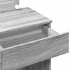 vidaXL Dressing Table with LED Grey Sonoma 100x40x120 cm