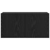 vidaXL TV Cabinet Set Wall-mounted 3 pcs Black Oak Engineered Wood