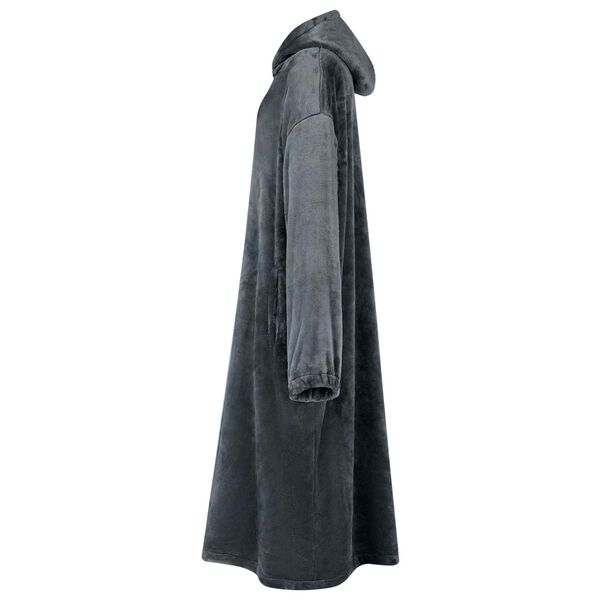 vidaXL Blanket Hoodie Navy Blue S Flannel