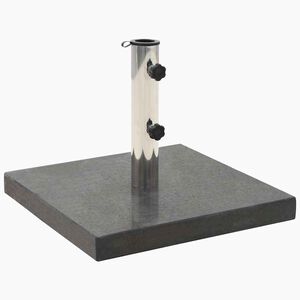 vidaXL Parasol Base | Black | Granite | 45 cm x 45 cm base | Parasol Base