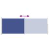 vidaXL Retractable Side Awning 160 x 500 cm Blue