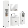 vidaXL Bathroom Furniture Set 4 pcs High gloss white Engineered wood
