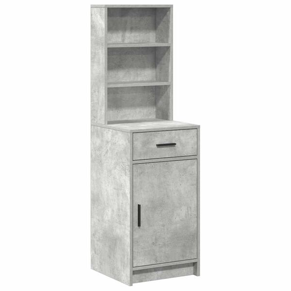 vidaXL Highboard Concrete Grey 40 x 40.5 x 135 cm Engineered Wood