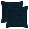 vidaXL Cushion Cover 2 pcs HOUTEN Navy Blue 50 x 50 cm Faux Rabbit Fur