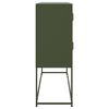 vidaXL Sideboard Olive Green 100.5x39x107 cm Steel