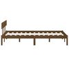 vidaXL Bed Frame without Mattress Honey Brown Solid Wood 120x200 cm