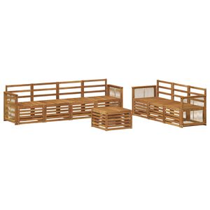 vidaXL Sofa Sets 8 pcs Solid Acacia Wood