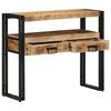 vidaXL Console Table with Shelf Brown 90 x 33 x 75 cm Solid Mango Wood