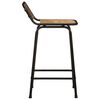 vidaXL Bar Stools 2 pcs 46x35.5x80 cm Solid Wood Rough Mango