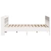 vidaXL Bed Frame without Mattress White 180x200 cm Super King Solid Wood Pine