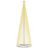 vidaXL LED Christmas Tree 485 cm 1632 LEDs Warm White Steel Black