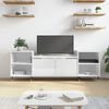 vidaXL TV Cabinet High Gloss White 160x35x55 cm Engineered Wood