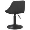 vidaXL Swivel Dining Chairs 2 pcs Black Velvet